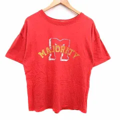 セポ CEPO Tシャツ カットソー クルーネック ロゴプリント 半袖 M 赤 レッド /YKのサムネイル