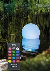 訳アリ特価!GWSOLAR ソーラー プールボールライト デコレーションカラーでおしゃれ空間を演出☆【 直径20cm】(型番:GW-RMDO313-20)③=のサムネイル