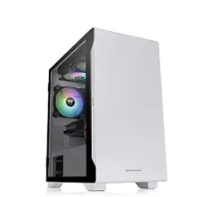 써멀테이크 S100 TG 스노우 에디션 강화 유리 미니 타워 PC 케이스 (화이트 스윙 도어 패널 포함) CA-1Q9-00S6WN-00 CS7886JU 9ae42928