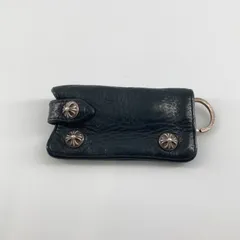 CHROME HEARTS (クロムハーツ)　クロスボタン　レザー　キーケース　ブラックのサムネイル