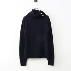 ブルーレーベル クレストブリッジ BLUE LABEL CRESTBRIDGE ウール100% 金ボタンタートルネックニットトップス 38┃【2400015022864】のサムネイル