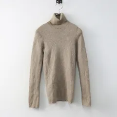 ブルーレーベル クレストブリッジ BLUE LABEL CRESTBRIDGE ウール100% タートルネックリブニット トップス 38 ベージュ┃【2400015022925】のサムネイル