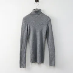 ブルーレーベル クレストブリッジ BLUE LABEL CRESTBRIDGE ウール100% タートルネックリブニット トップス 38 グレー┃【2400015022932】のサムネイル