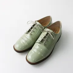 難あり マーガレットハウエル アイデア MARGARET HOWELL idea エナメル メダリオン レースアップシューズ 23cm 緑┃【2400015023083】のサムネイル
