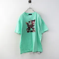 2026SS ロイスクレヨン Lois CRAYON バンビプリント ビッグシルエット Tシャツ M グリーン┃TEE カットソー トップス【2400015031842】のサムネイル