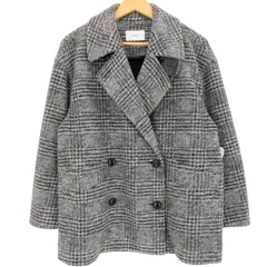 シップス SHIPS 24aw スライバー チェック ショート Pコート レディース JPN：36 のサムネイル