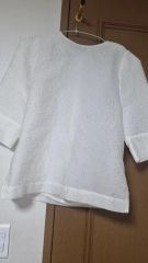 L.elu aurora blouse オーロラブラウス s ネイビー - メルカリ