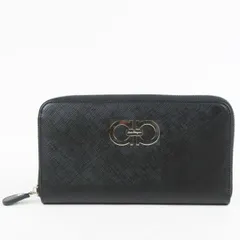 【新品同様・未使用】Ferragamo フェラガモ ラウンドファスナー長財布 ジッピーウォレット サフィアーノレザー【KG16】のサムネイル