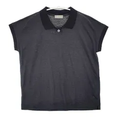 MARGARET HOWELL LINEN JERSEY POLO 578-9168032 リネン 半袖 ポロシャツ チャコールグレー レディース マーガレットハウエル【中古】6-0608S∞のサムネイル