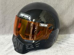 シンプソン M30 シルバー ミラーシールド付き サイズ59cm ハーレー