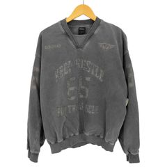 ユーズドフルギ USED古着 {{HDEX}} PIGMENT RUGBY SWEAT SHIRT CHARCOAL メンズ import：M
