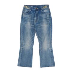 Celine Triomphe Denim Pants N678 930F 07UW Women's Blue CELINE [Used] [Apparel & Accessories]