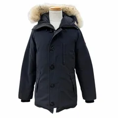 良品▼CANADA GOOSE カナダグース 3426MA Chateau Parka ロゴワッペン ファー付き フーデッド WZIPUP ダウンジャケット S 正規品 メンズのサムネイル