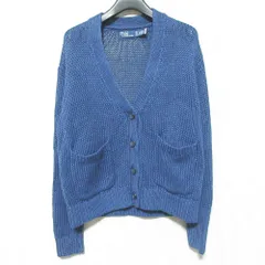 美品 Polo by Ralph Lauren ポロバイラルフローレン リネンコットン クロップドニットカーディガン サイズXXS ネイビー レディース 古着 中古 USEDのサムネイル
