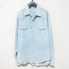美品 RED CARD レッドカード Nelly Denim Shirts ユーズド加工 デニムシャツウエスタンシャツ 419003 サイズ1 ライトブルー レディース 古着 中古 USEDのサムネイル
