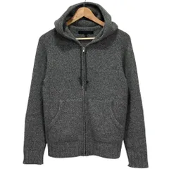 美品 DESIGNWORKS デザインワークス カシミヤ100％ ニットパーカー フーディ 46 グレー メンズ 古着 中古 USEDのサムネイル