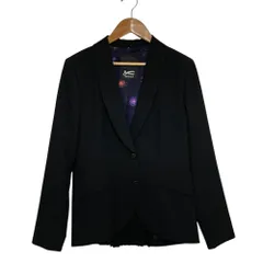 新品同様 DENHAM デンハム TAGLINE BLAZER バックプリーツ ショールカラー シングルジャケット サイズ38 ブラック レディース 古着 中古 USEDのサムネイル