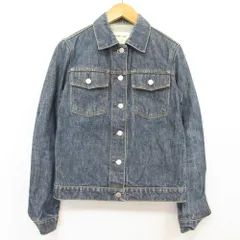 美品 HELMUT LANG ヘルムートラング デニムジャケット Gジャン サイズ40 インディゴ レディース 古着 中古 USEDのサムネイル