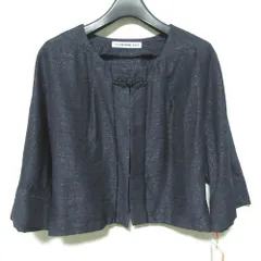 未使用 VIVIENNE TAM ヴィヴィアンタム チャイナボタン ボレロ ショートカーディガン 016-150402 サイズ1 ネイビー レディース 古着 中古 USEDのサムネイル