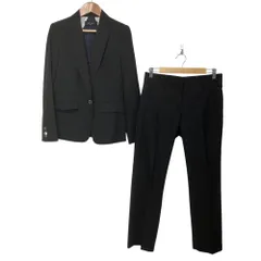 良品 Paul Smith BLACK ポールスミスブラック ストライプ テーラードジャケット パンツ スーツ セットアップ 40 ブラック レディース 古着 中古 USEDのサムネイル