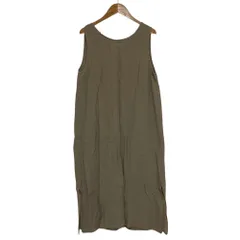 美品 evam eva vie エヴァムエヴァ ヴィー sleeveless one-piece スリーブレス ワンピース V241T924 ブラウンベージュ レディース 古着 中古 USEDのサムネイル
