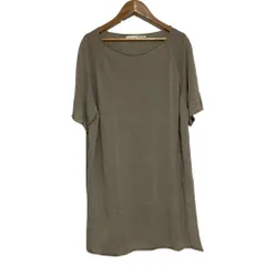 美品 evam eva エヴァムエヴァ linen raglan pullover 半袖 ニット チュニック カットソー E241K177 サイズM ベージュ レディース 古着 中古 USEDのサムネイル