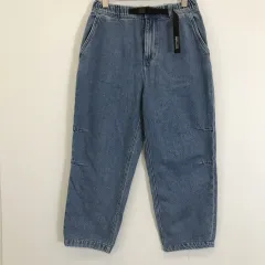 ディスイズネバーザット ベルト付き デニムパンツ ライトブルー Sサイズのサムネイル