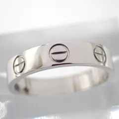 新品仕上げ済 箱 Cartier カルティエ 47 ミニラブ リング 750 7号 K18 WG ホワイトゴールド 指輪 ジュエリー 5004のサムネイル