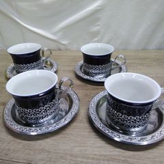 Francfranc ティーカップ 5客 セット 黒 - メルカリ