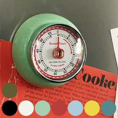 ダルトン DULTON キッチンタイマー マグネット付き ゼンマイ式 （ クッキングタイマー ダイヤルタイマー キッチンツール タイマー 手動 回転式 磁石 キッチン用品 キッチン雑貨 キッチン小物 台所用品 調理用品 調理雑貨 )のサムネイル
