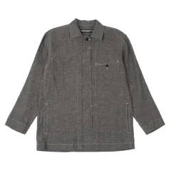 イッセイミヤケ メン ホワイトレーベルISSEY MIYAKE MEN WHITE LABEL ホワイトステッチシャツジャケット グレーM位のサムネイル