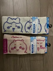 日本 ちいかわ クールネック タオル ブルー/ピンク 2個 セット