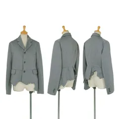 コムコム コムデギャルソンCOMME des GARCONS 製品染めエステルカッティングジャケット グレーSのサムネイル