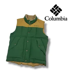 Columbia コロンビア ゾスマダウンベスト バイカラー グリーン ベージュ アウトドア Lのサムネイル