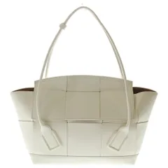 BOTTEGA VENETA (ボッテガヴェネタ) マキシイントレチャート アルコ トートバッグ ハンドバッグ ホワイト レザーのサムネイル
