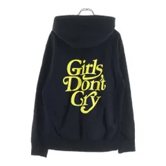 Girls Don't Cry (ガールズドントクライ) LOGO HOODIE 両面ロゴデザイン フーデッド スウェット パーカー ブラックのサムネイル
