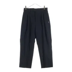 WTAPS (ダブルタップス) 26SS TROUSERS/WOPL. SERGE サージ 2タックトラウザーズ スラックスパンツ ブラック 261TQDT-PTM03のサムネイル