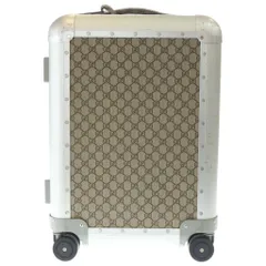 GUCCI (グッチ) キャビン トロリー GGスプリーム スーツケース ベージュ/シルバー 743841 9AACF 8167のサムネイル