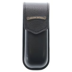 CHROME HEARTS (クロムハーツ) CASE スクロールラベル レザーメガネ