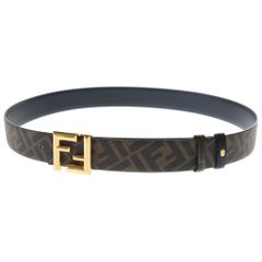 Fendi ロゴ入りリバーシブルレザーベルト確実正規品 - メルカリ