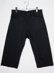COMME des GARONS HOMME PLUSコムデギャルソン オム プリュス Poor Kingプアキング期 特殊加工ウールポリエステル クロップドパンツ【XS】【MPTA82447】のサムネイル
