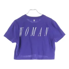 OFF-WHITE (オフホワイト) 20SS Arrows Logo Cropped Top クロップド半袖Tシャツ ブルー レディース OWAA081S20JER001のサムネイル