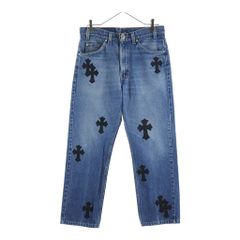 LEVI'S リーバイス レザー クロス パッチ デニムジャケット Gジャン L レザークロスパッチ デニムジャケット Levis リーバイス Gジャン