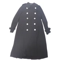 NA23911 グッチ トレンチコート 405131 ウール ブラック #38 レディース GUCCI 中古のサムネイル