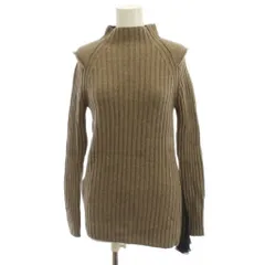 ランバン LANVIN ニット セーター 38 茶 リブ編み ハイネック 長袖 /JPのサムネイル