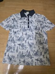 美品 J'sジャンボ尾崎 ブリヂストン ゴルフ半袖 ポロシャツ XL 白 日本