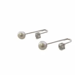 スワロフスキー SWAROVSKI ピアス 両耳用 シルバー色 /AN45のサムネイル