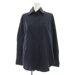 バグッタ Bagutta シャツ ブラウス S 紺 ネイビー 長袖 胸ポケット ALEXANDRA 09103 /YMのサムネイル