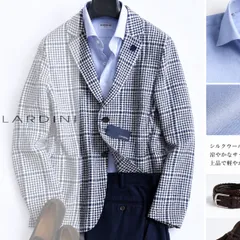 dt605●M●LARDINIラルディーニ●夏から秋●シルクウールの爽快感を羽織る一着●ジャケット●メンズ●ベルベストやゼニアがお好きな方ものサムネイル