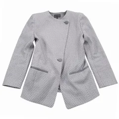 ARMANI アルマーニ ノーカラージャケット レディース 【中古】のサムネイル